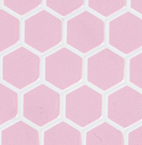 Dollhouse Miniature Pink Large Hexagon Floor